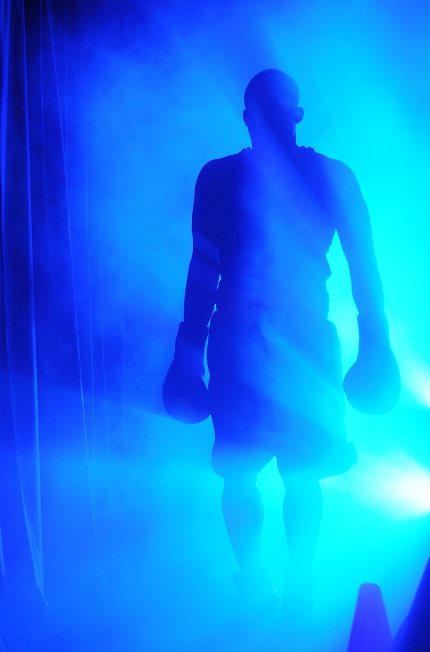 man, mist, fog, cloud, boxer, misty, athlete, concept, image, silhouette, abstract, blue abstract, boxer, boxer, boxer, boxer, boxer